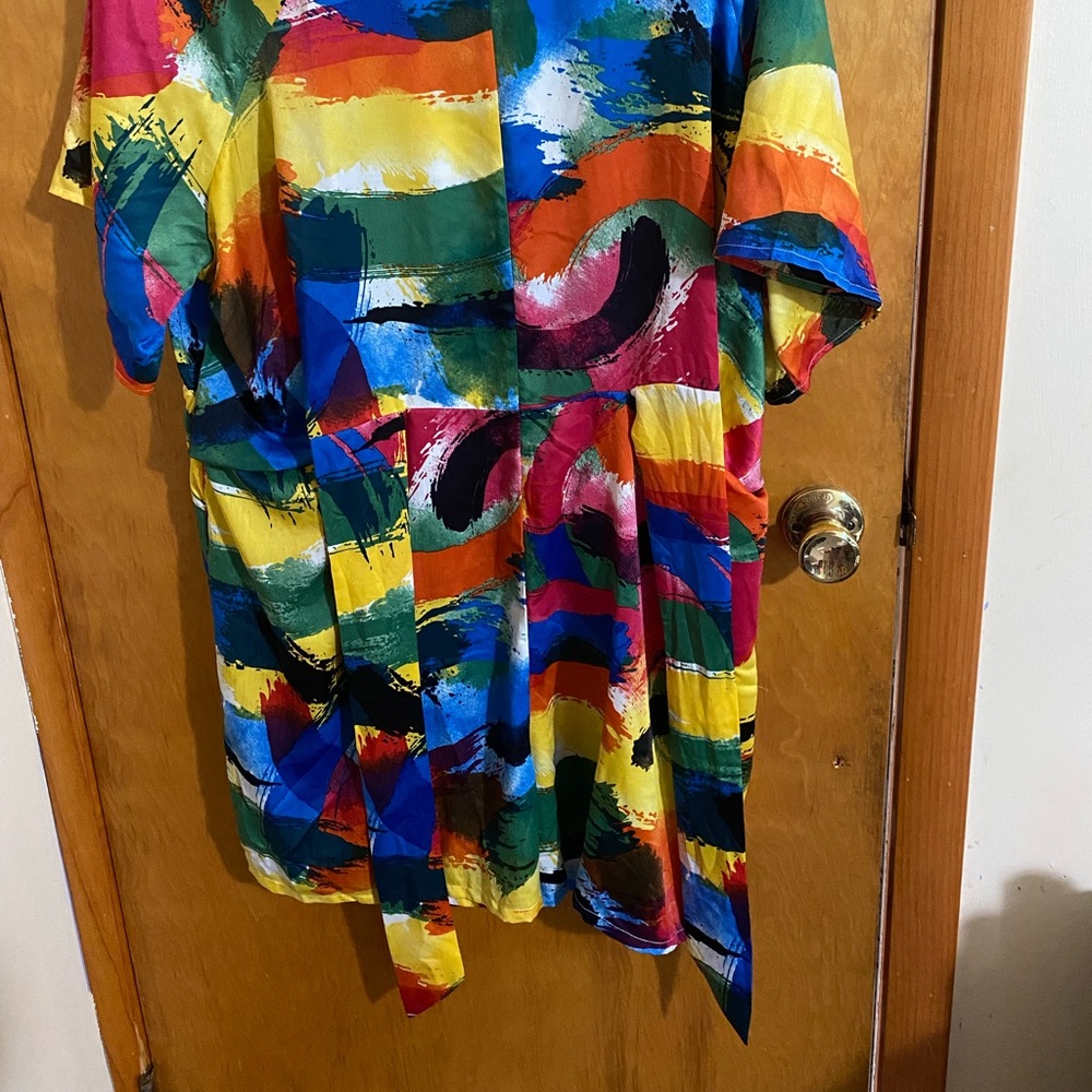 Ashley Stewart Multicolored Romper